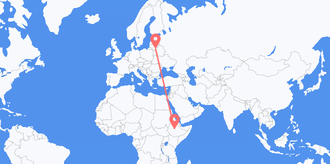 Ethiopia to Lithuania