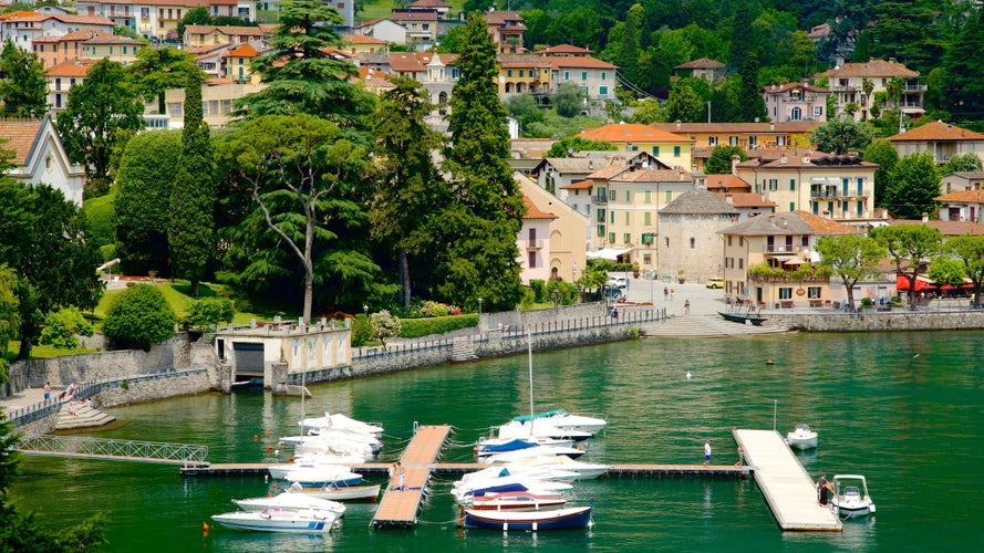 View of Como city and the lake in Lombardy, Italy. 