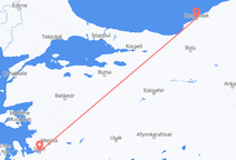 Flyg från Zonguldak, Turkiet till Izmir, Turkiet