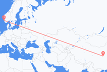 시안 출발, 헤우게순 도착 항공편