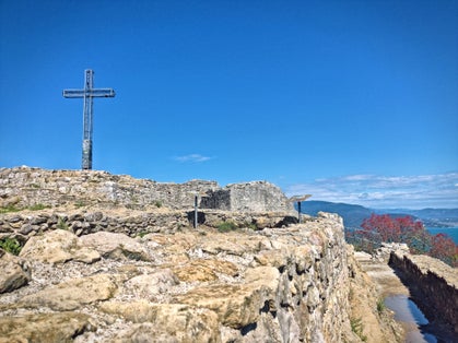 Rocca di Manerba at Lake garda in Italy