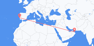 Vols d’Oman pour le portugal