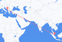 Vluchten van Singapore naar Tivat