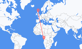 Flights from Angola to Scotland