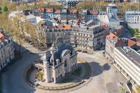 Photo of Lille, the Porte de Paris, view from the belfry of the city hall.