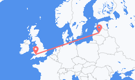 Flights from Latvia to Wales