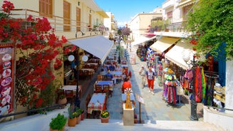 Photo of the main port of Kos island in Greece..