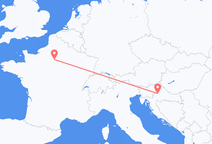 Flights from Zagreb to Paris