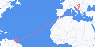 Guyana to Bosnia & Herzegovina