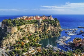 Mónakó, Monte Carlo, Eze Day frá Villefranche smáhópa- og strandferð