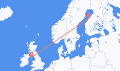 Flyg från Karleby till Douglas