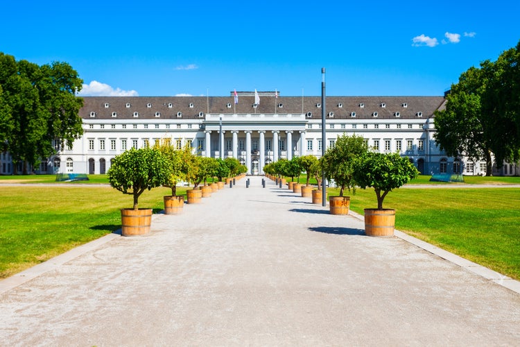 Photo of Electoral Palace or Kurfurstliches Schloss was residence of last Archbishop and Elector of Trier in Koblenz, Germany.