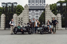 Visite des points forts d'Oslo en side-car de moto rétro de 2 heures