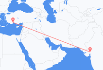 아마다바드에서 출발해 안탈리아로 향하는 항공편