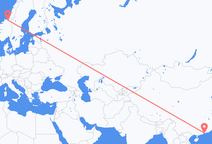 Flyg från Shenzhen till Trondheim