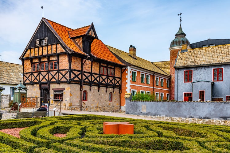 photo of Mansions at the Kulturen open-air museum in Lund, Sweden.