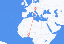 Flights from Cotonou to Ljubljana