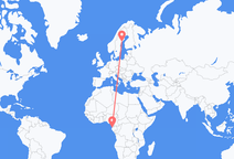 Flyg från Libreville till Ornskoldsvik
