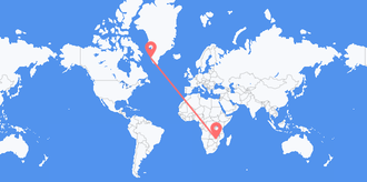 Flüge von Simbabwe nach Grönland