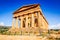 Agrigento, Sicily, Italy. Ercole Ancient Greek temple in the Valley of the Temples, Sicilian island.