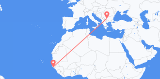 Guinea-Bissau to Bulgaria