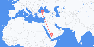 Vuelos de Yemen a Turquía