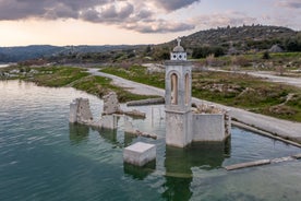 Photo of aerial view of Ayia Napa cityscape, Cyprus.