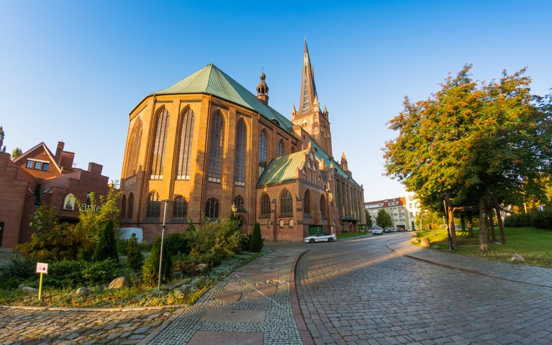 Photo of St Jacob church in Szczecin, Poland.