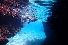 Esnórquel guiado: cuevas marinas de Agia Napa + playa de Konnos (SIN barco)