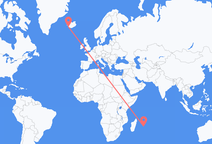 Flüge von Mauritius nach Reykjavík