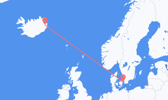 Flights from Copenhagen to Egilsstaðir