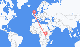 Flights from Rwanda to Wales