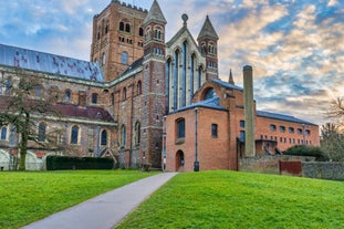 Photo of aerial View of St Albans Town of England Great Britain.