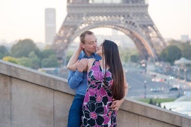 Parisilainen elämäntyyli Yksityinen valokuvaus Eiffel-tornissa