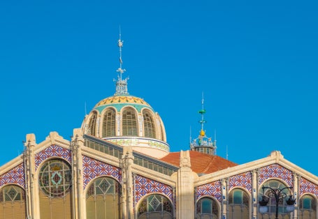 Photo of Mercado de Colon (Columbus Market), the historical public market n the city center of Valencia, Spain. 