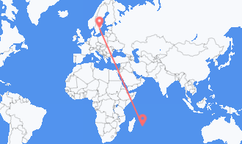 เที่ยวบินจาก Mauritius Island ไปยัง Norrköping