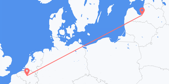 Belgien nach Lettland
