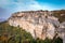 photo of view of Towering cliffs in National Historical and Archaeological Reserve Madara. Thracian and roman fortress in Madara, near Shumen, Bulgaria.,Shumen Bulgaria.