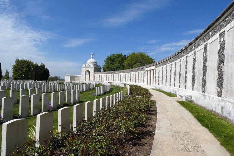 photo of Essex Farm Cemetery in Ypres, Belgium.