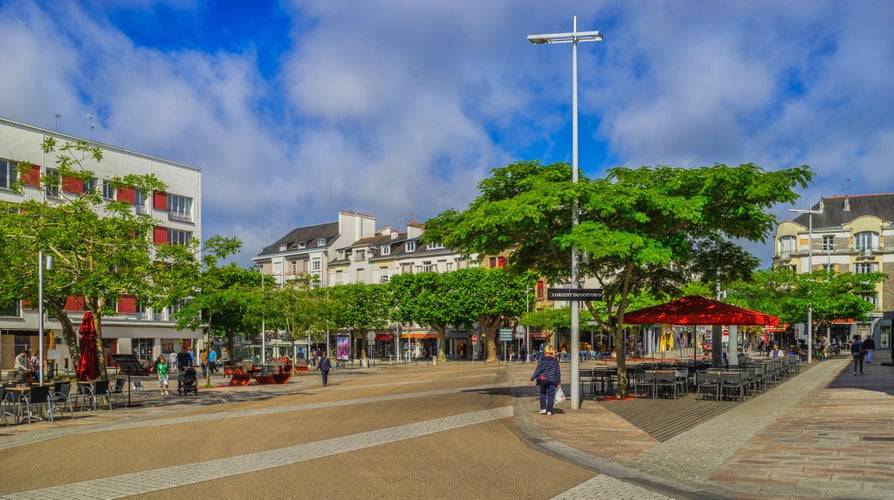 Photo of France Brittany town of Lorient center Downtown Place Jules Ferry