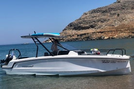 Lindos Half-Day Axopar 25 CT Boat Rental