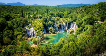 All seasons. Best of Bosnia 4 days discovery tour from Makarska. Kravice waterfalls, Mostar, Blagaj, Pocitelj, Sarajevo, Bosnian Pyramids, Travnik. UNESCO sites. Nature. Architecture. Culture. Wine. Cuisine. History. Old towns.