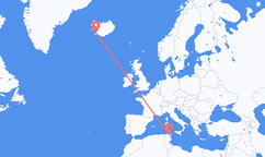 Flights from Tunis to Reykjavík