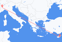 Flyg från Larnaca till Turin