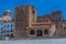 Photo of Torre de Bujaco at Plaza Mayor in Caceres, Spain .