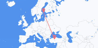 Flights from Åland Islands to Turkey