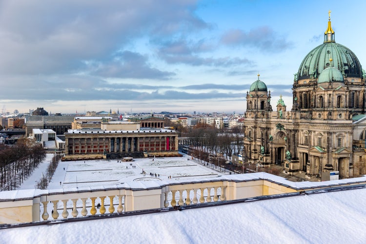 Aerial view of Lustgarten with the Berlin Cathedral and the Neues Museum with snow.jpg