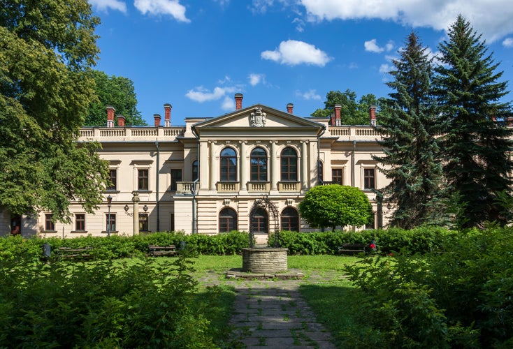 The Habsburg Palace in the Castle Park in Zywiec