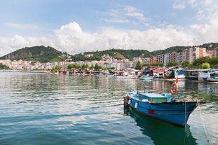 Photo of aerial view of Giresun city from Giresun castle, Turkey.