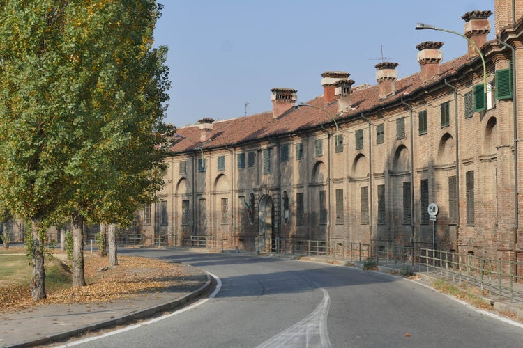 Photo of avenue with trees around Stupinigi Hunting Lodge, Nichelino ,Italy.